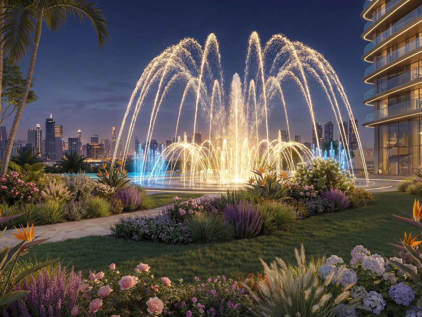 The Serenity Fountain at Serenz by Danube